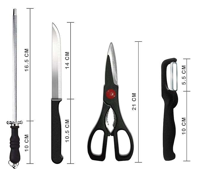 Premium 8-Piece Stainless Steel Knife Set – Chef Grade Sharpness, Rust & Stain