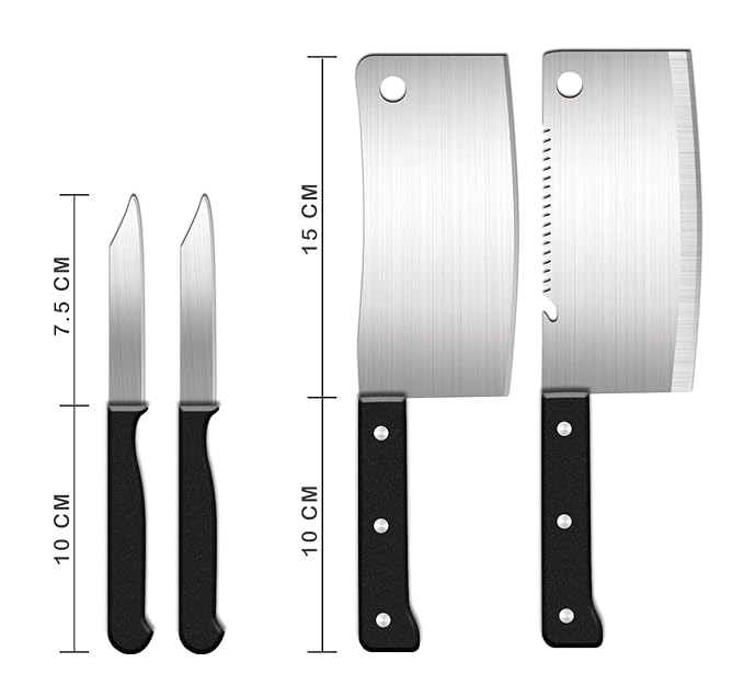 Premium 8-Piece Stainless Steel Knife Set – Chef Grade Sharpness, Rust & Stain