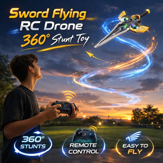 🚀 Sword Fighter RC Drone – 360° Stunt Flying & Remote Control Toy
