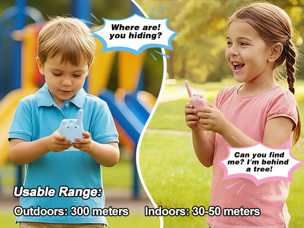 Kids Video Walkie Talkie with Camera – 2-Way Voice Communication, 2-Pack