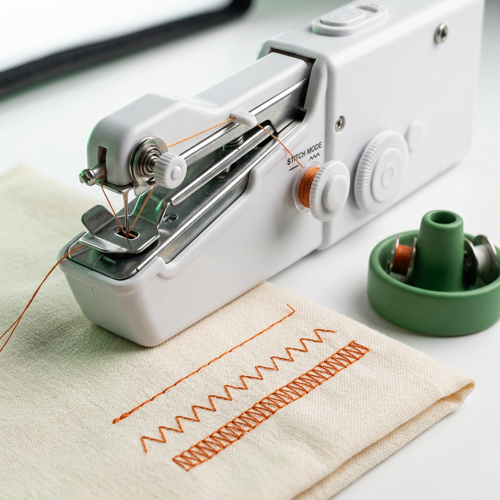QuickStitch Mini Sewing Machine – Portable Electric Stitching Machine for Easy Repairs
